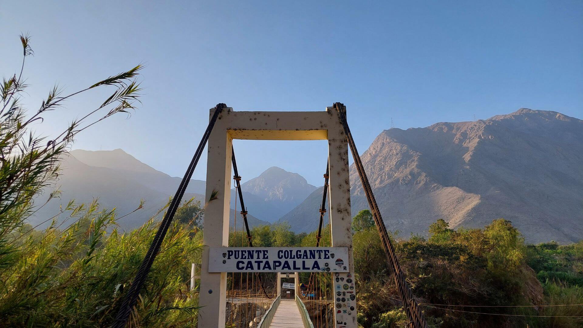 Puente colgante - Lunahuaná